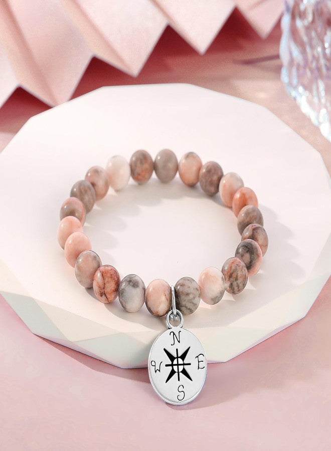 Parma77 2025 Graduation Gifts for Her, High School College Graduation Gifts for Women, Inspirational Compass/Heart Graduation Bracelets with Gift Message Card for Women Daughter Sister Friends - Image 4